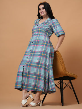 Ease & Grace Check Dress
