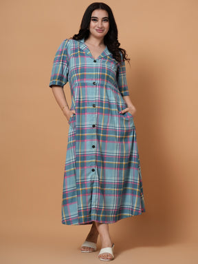 Ease & Grace Check Dress