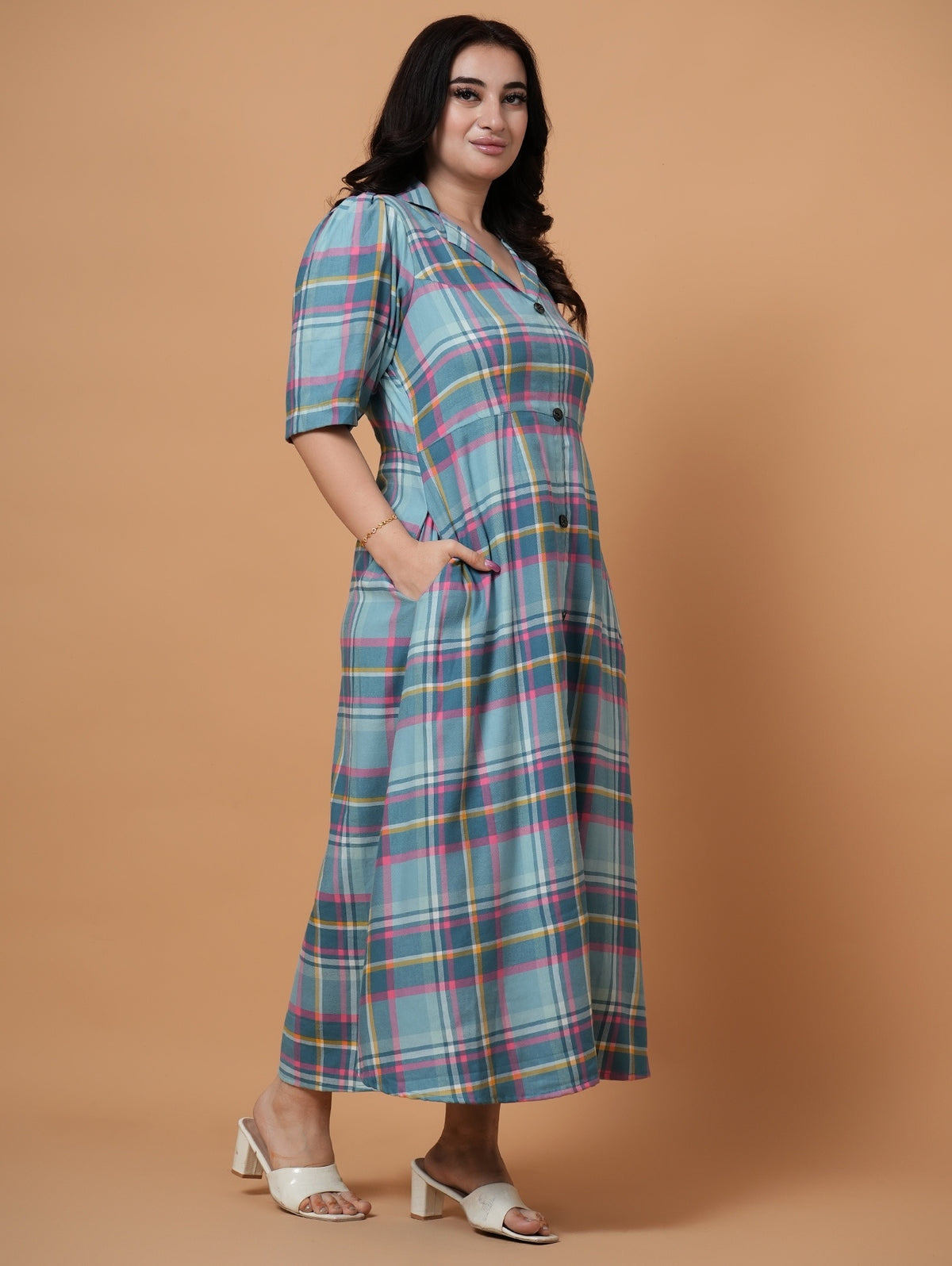 Ease & Grace Check Dress
