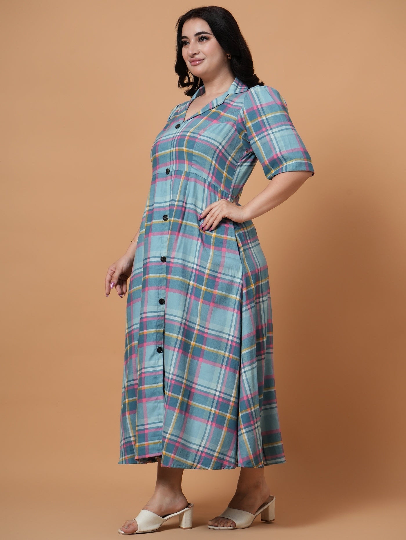 Ease & Grace Check Dress