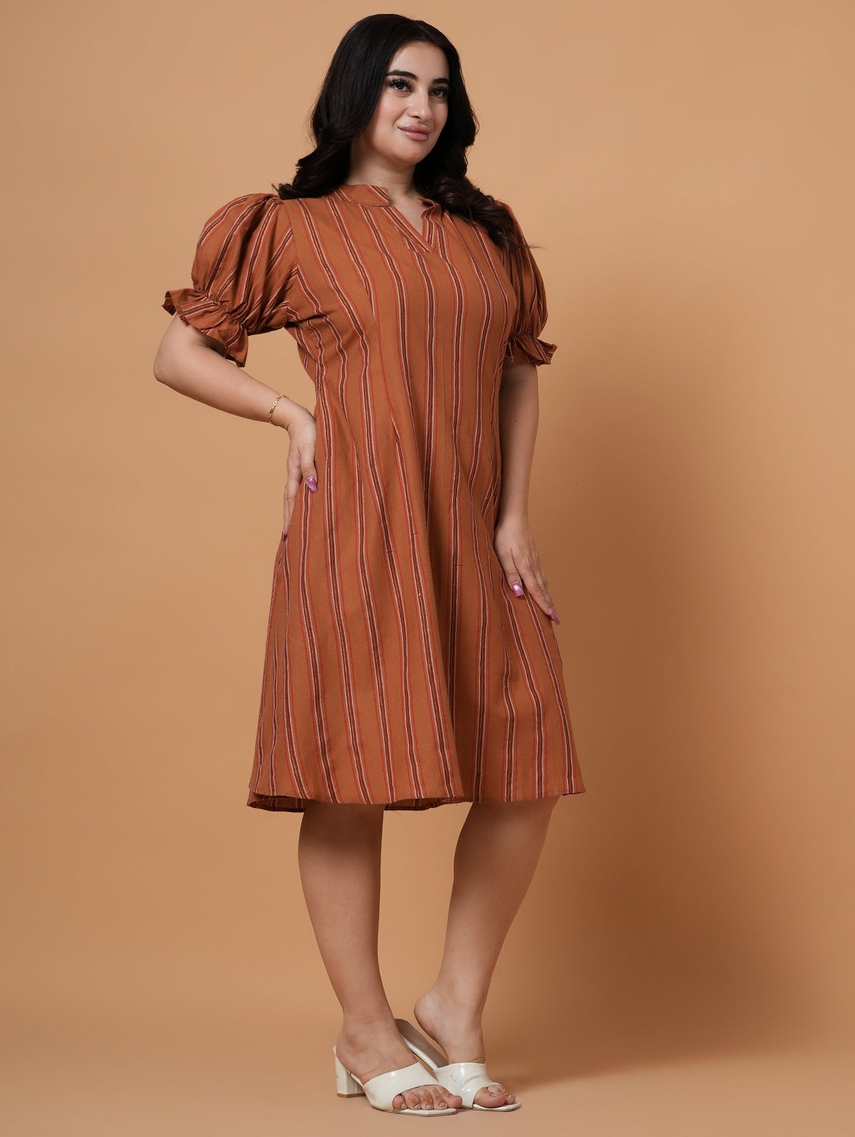 Copper Stripe Dress