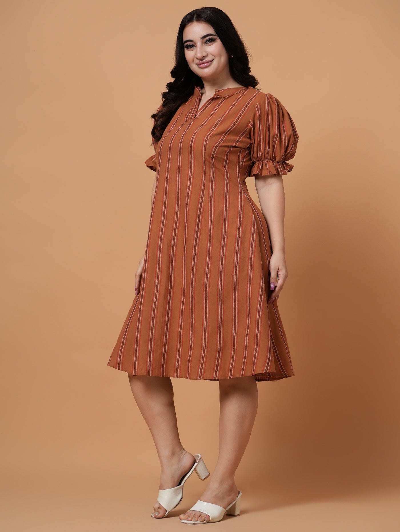 Copper Stripe Dress