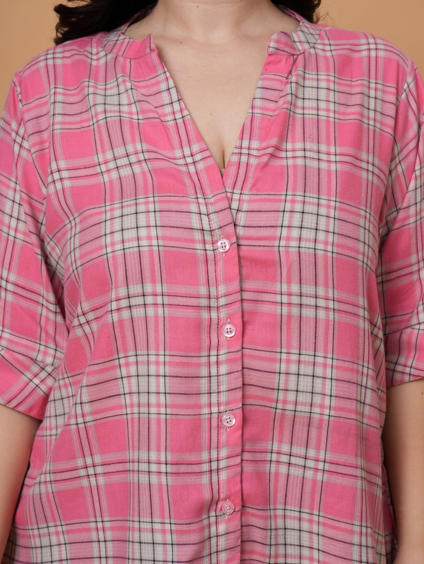 Viva Pink Check Shirt