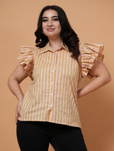 Ruffle Stripe Top