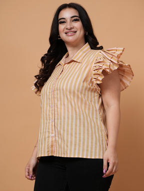 Ruffle Stripe Top