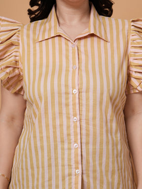 Ruffle Stripe Top