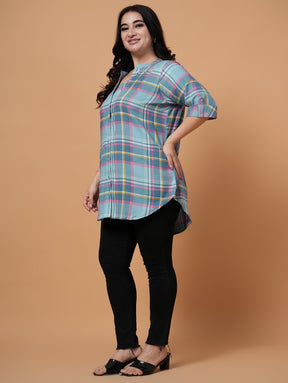 Mint Check Shirt