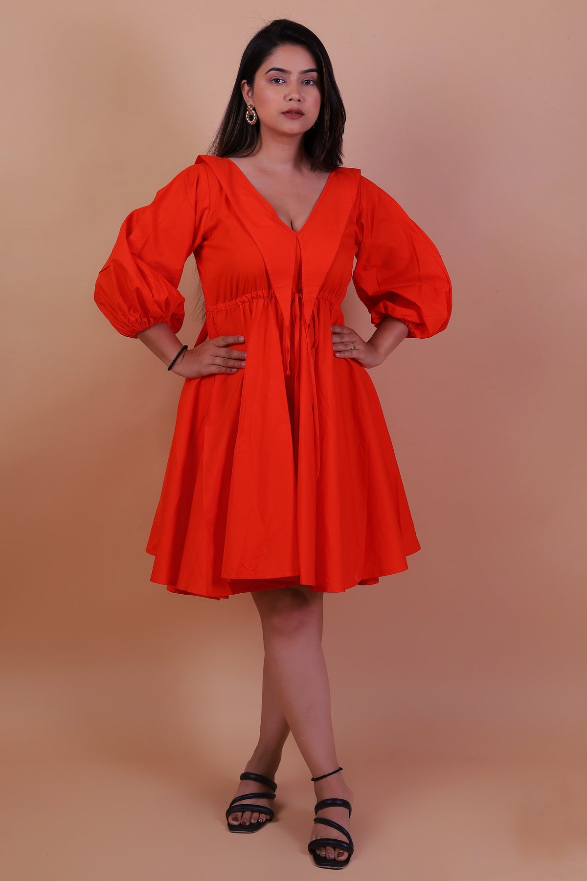 Papaya Zephyr Dress