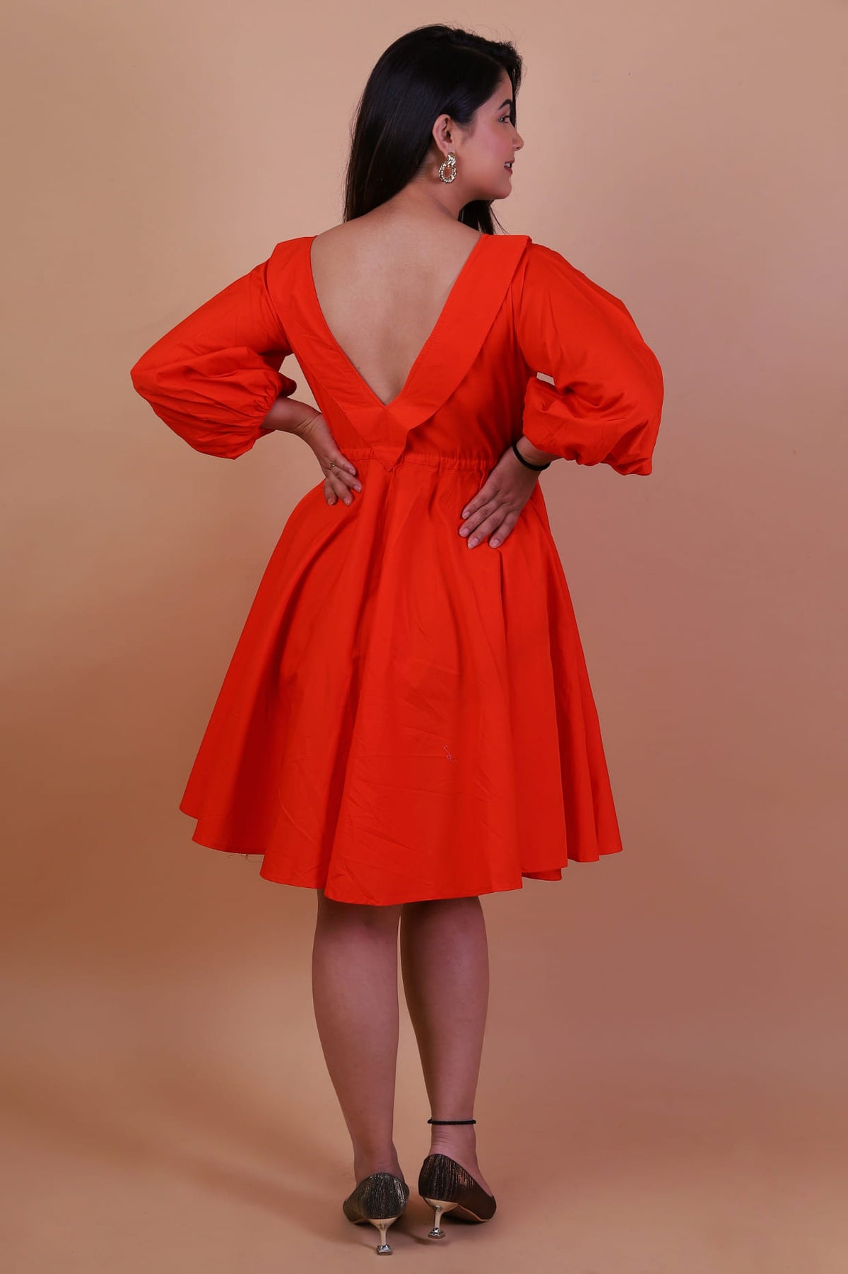 Papaya Zephyr Dress