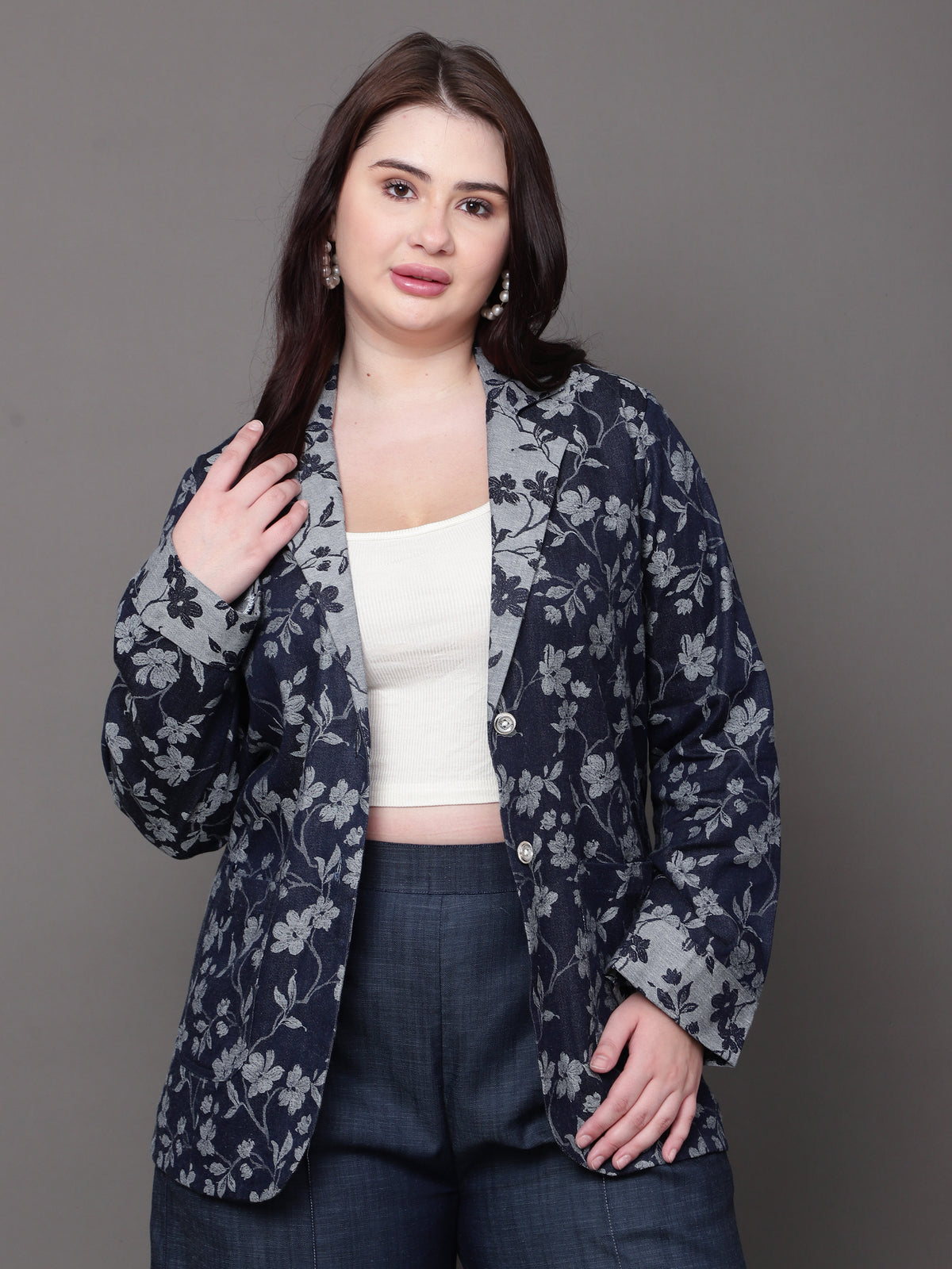 Bloom Denim Blazer