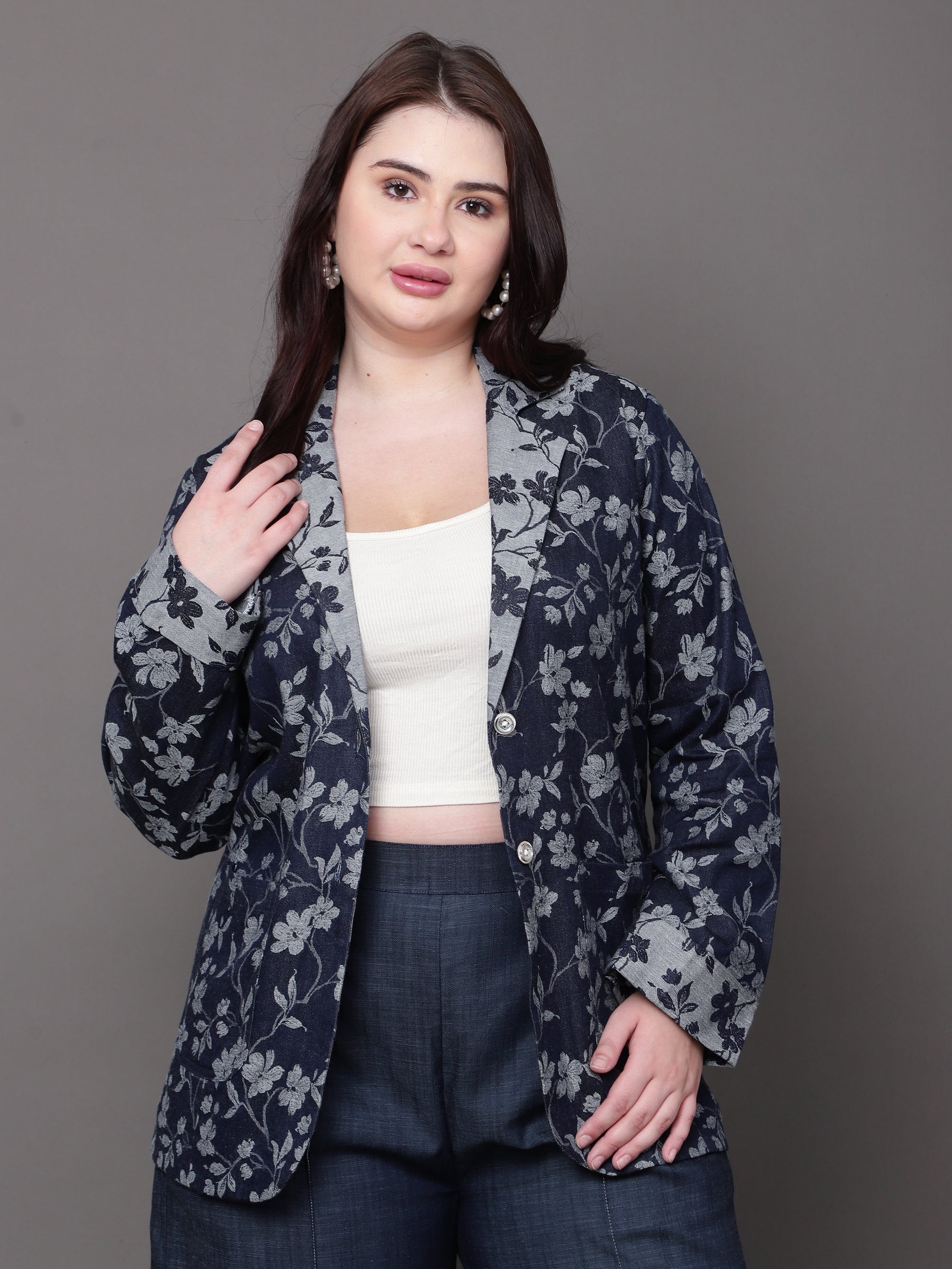 Bloom Denim Blazer