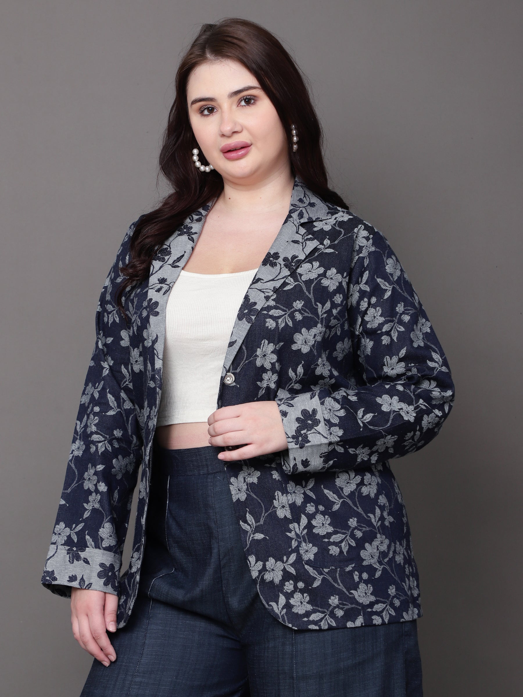 Bloom Denim Blazer