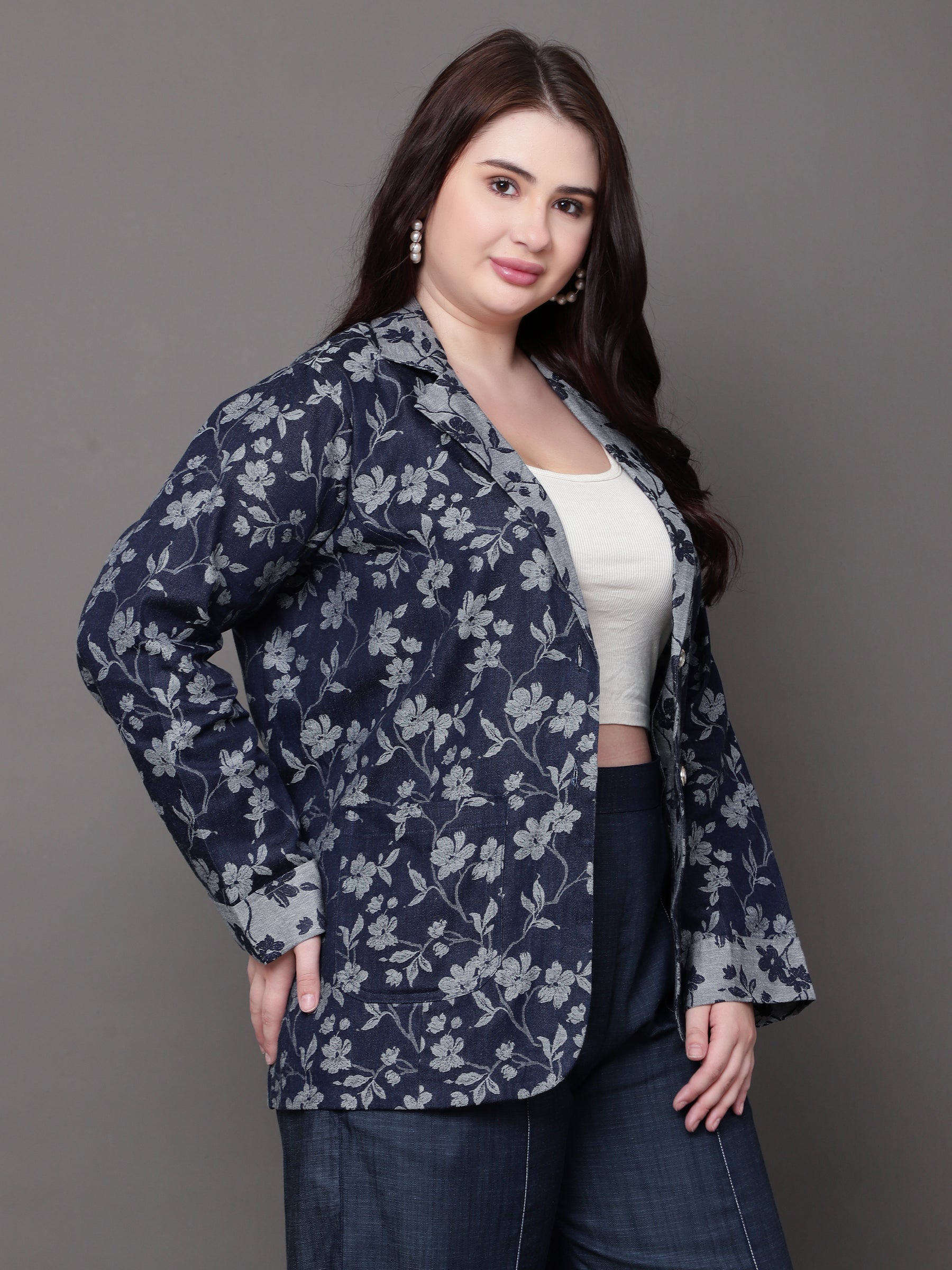 Bloom Denim Blazer