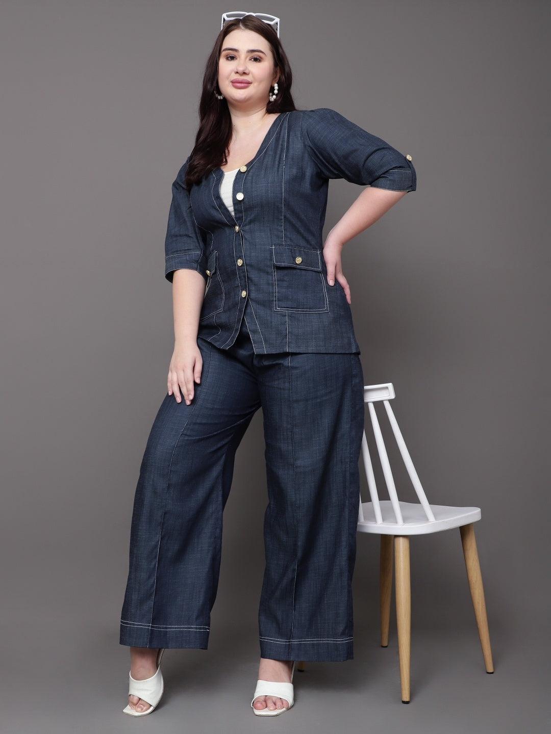 Denvy Denim Coord Set