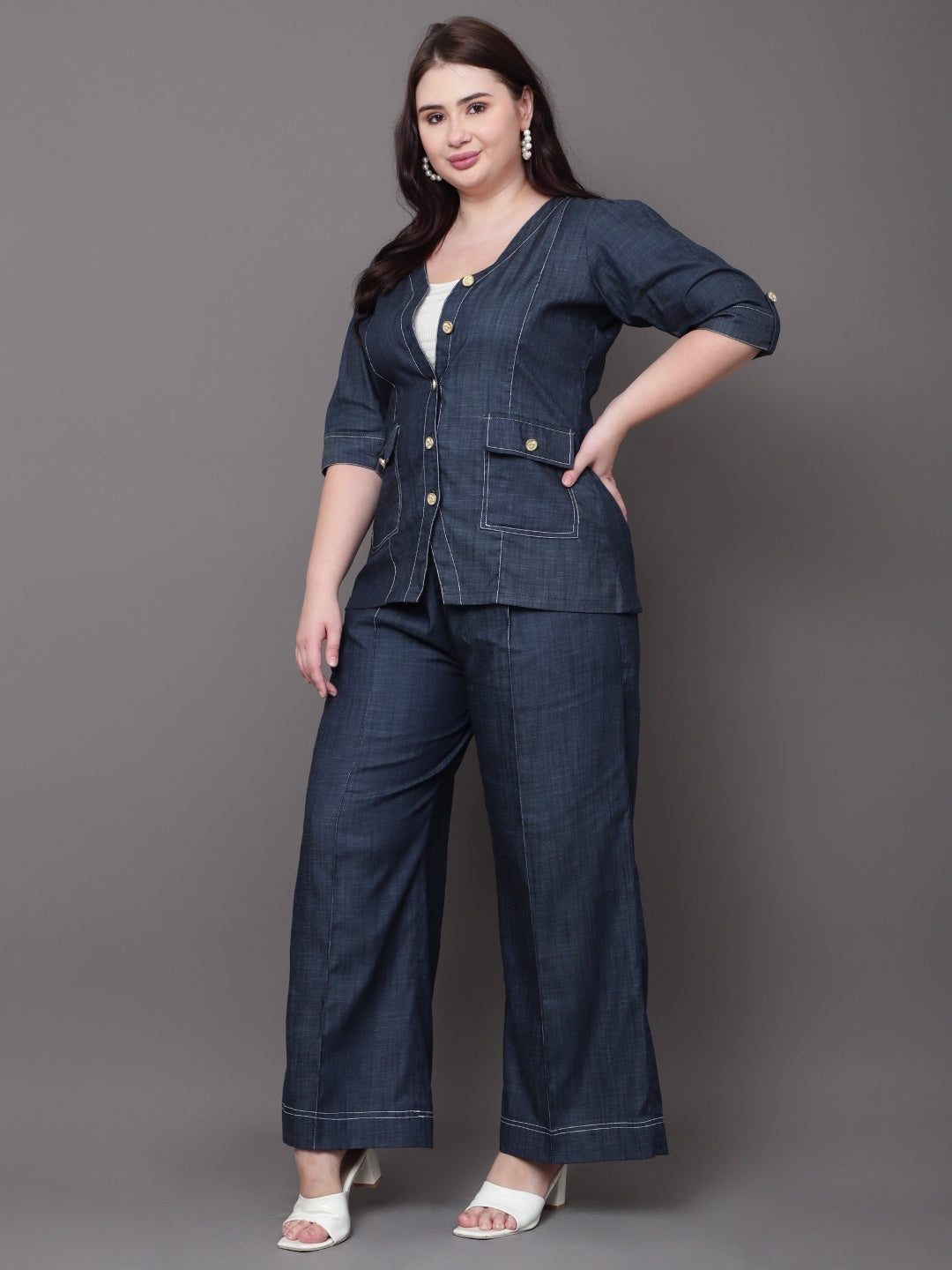 Denvy Denim Coord Set