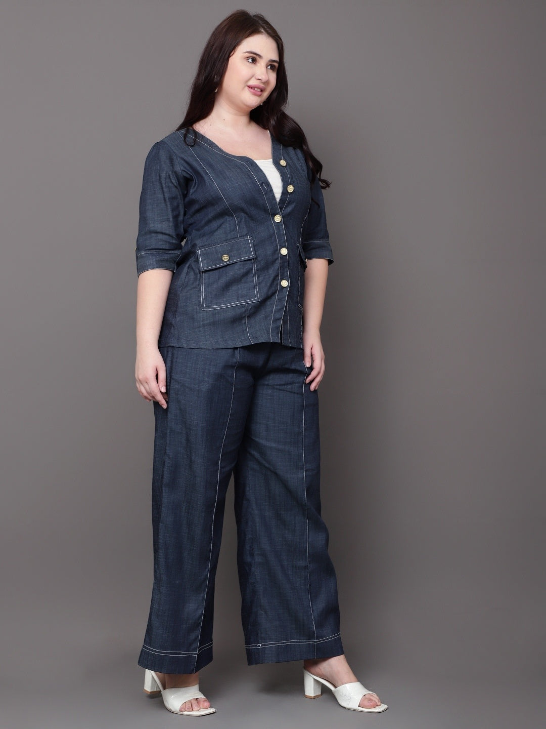 Denvy Denim Coord Set