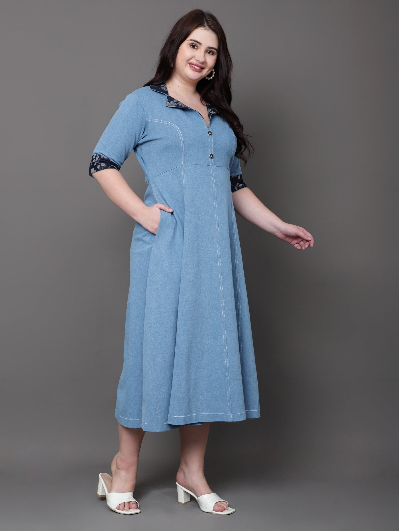 Botanic Denim Dress