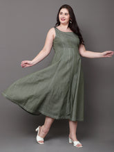Olive Grove Denim Dress
