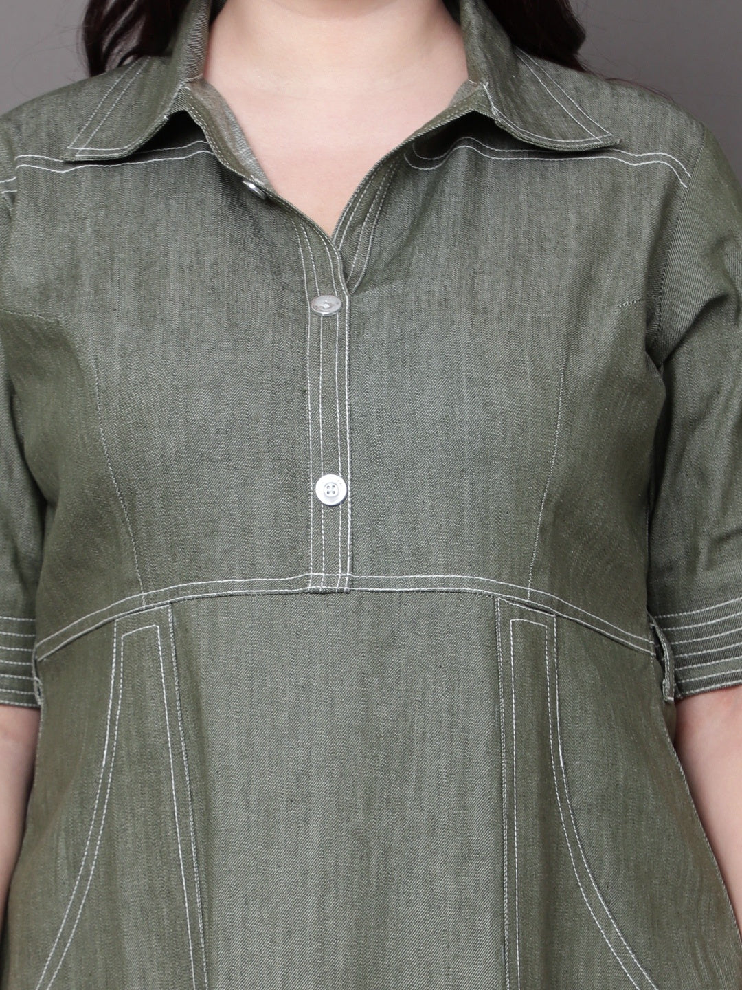 Muse Olive Midi Dress