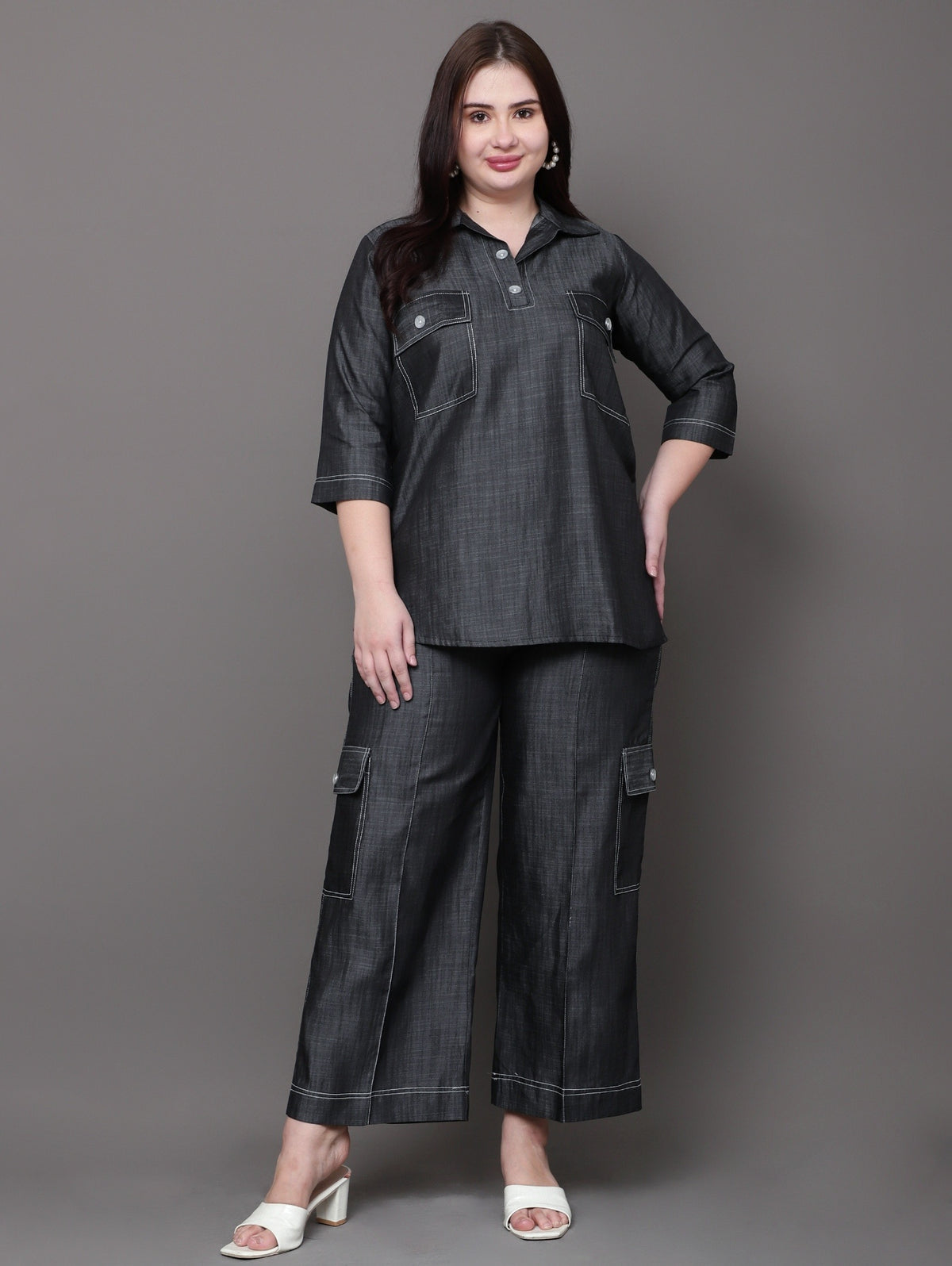 Charcoal Denim Coord