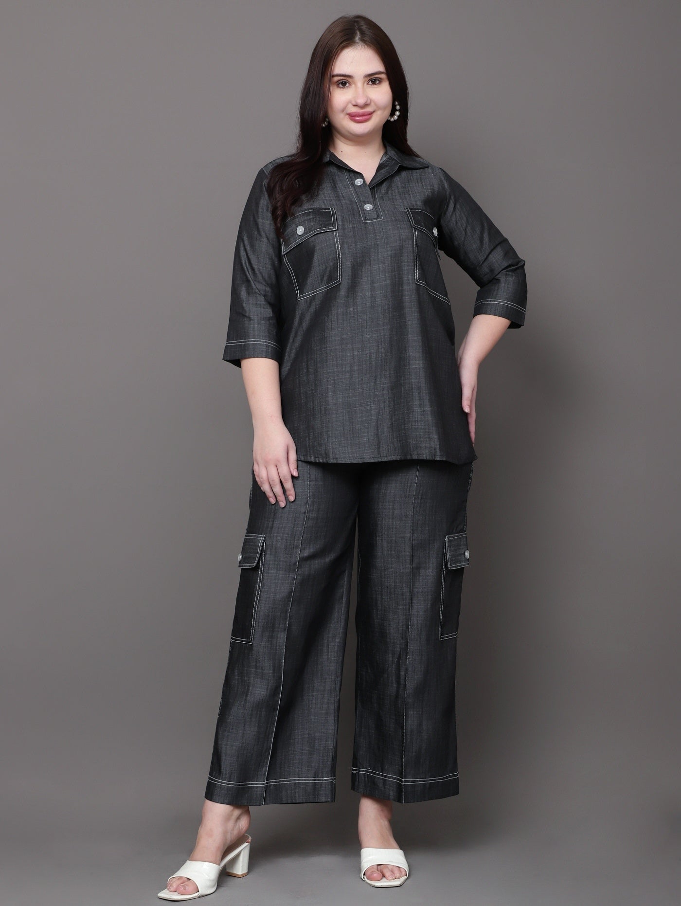 Charcoal Denim Coord