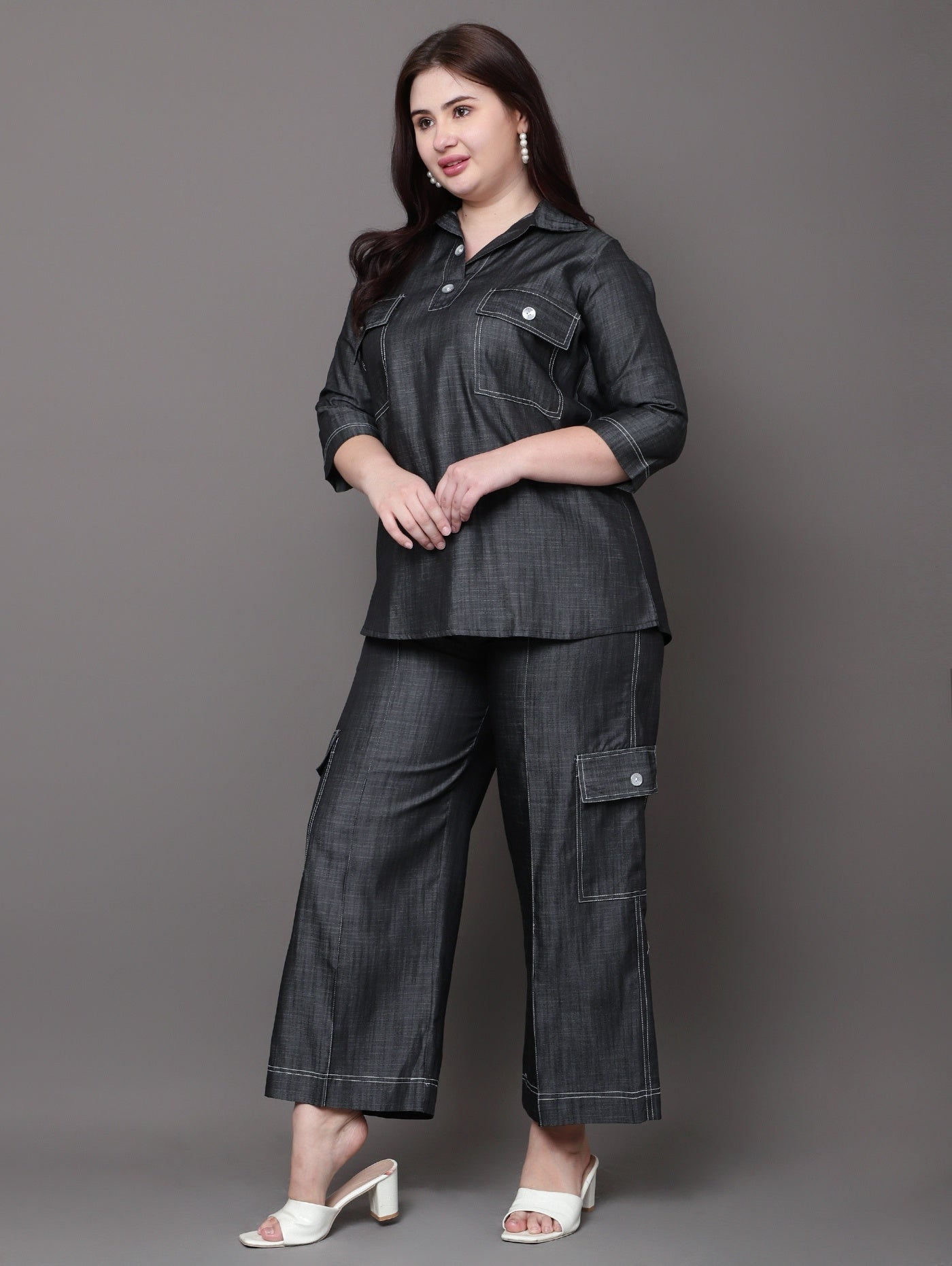 Charcoal Denim Coord
