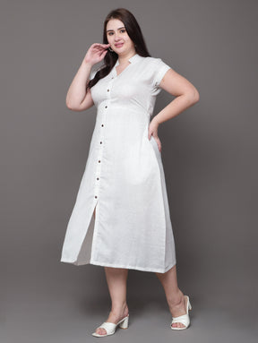 The Elara Linen Dress