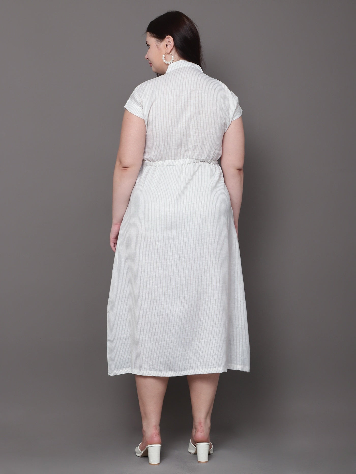 The Elara Linen Dress