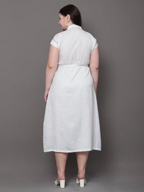 The Elara Linen Dress