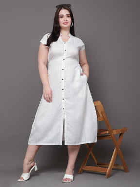 The Elara Linen Dress