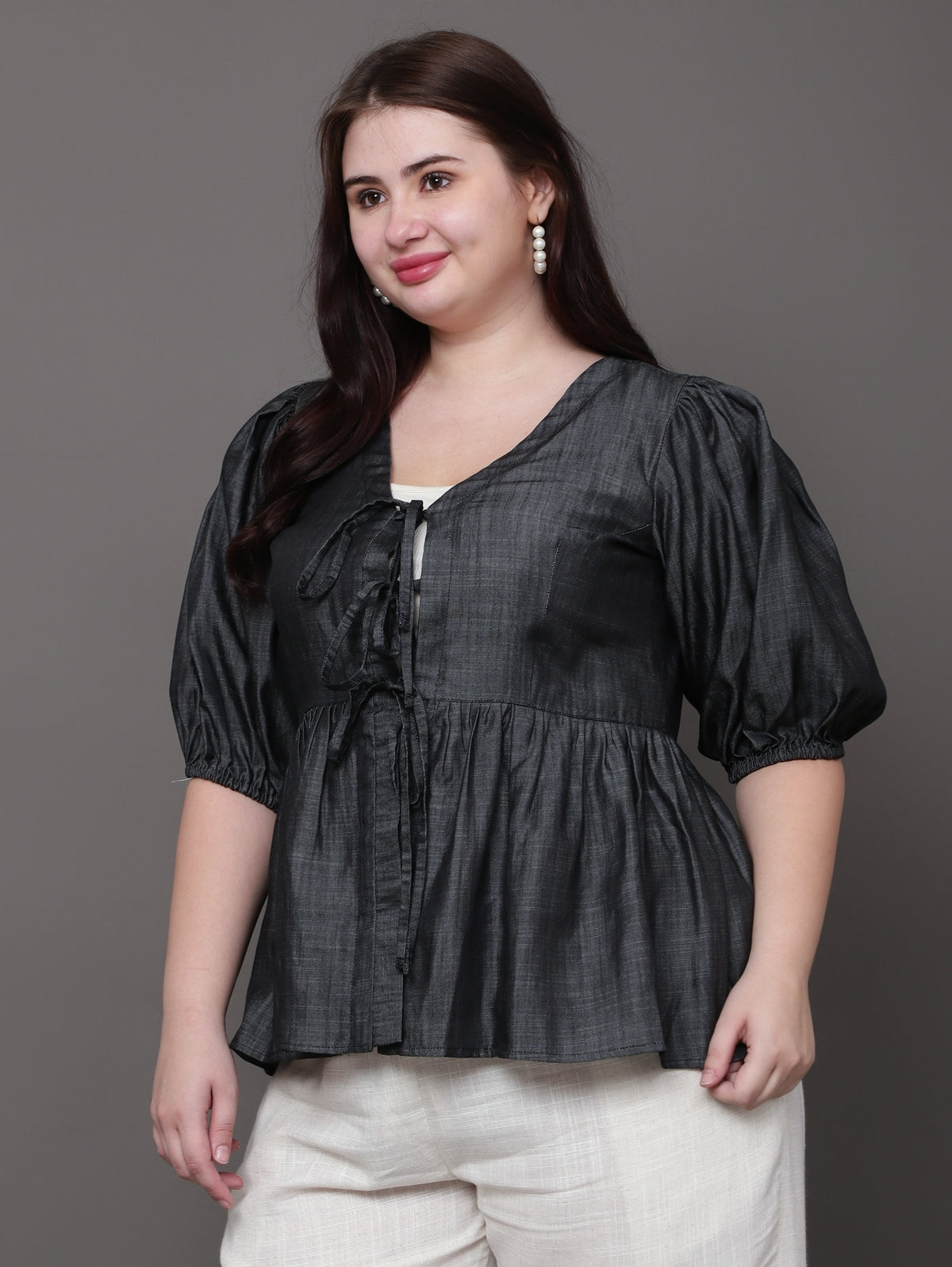 Charcoal Mist Top