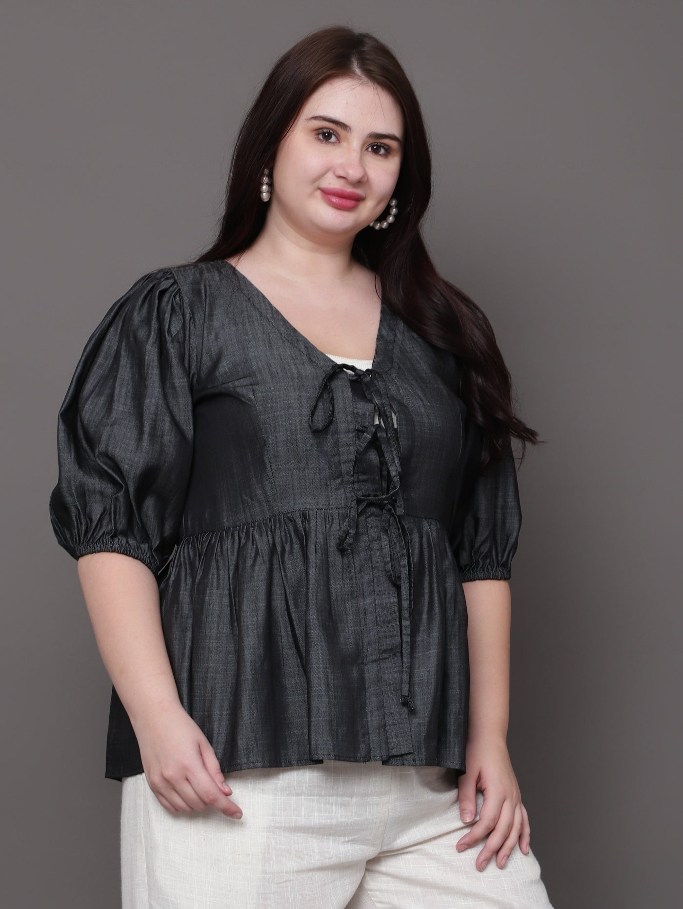 Charcoal Mist Top