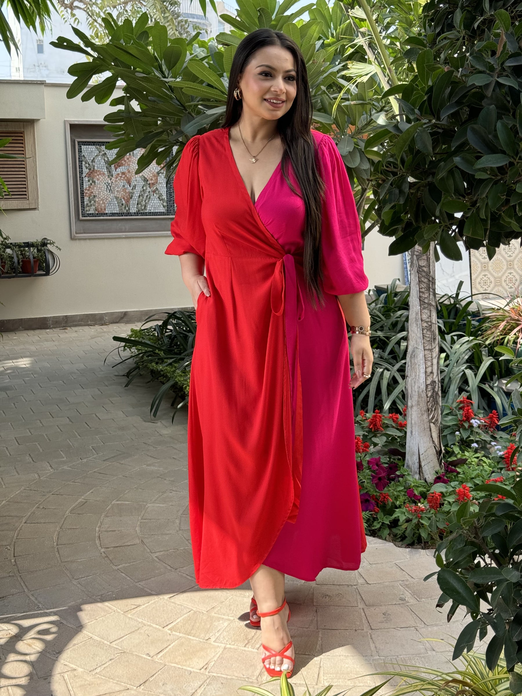 Akansha Gupta Featuring in Ruby Blush Dress (With Pockets)