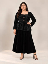 Dark Flora Velvet Dress