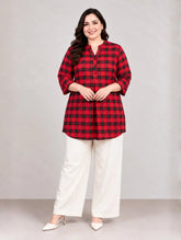 Cherry Check Top