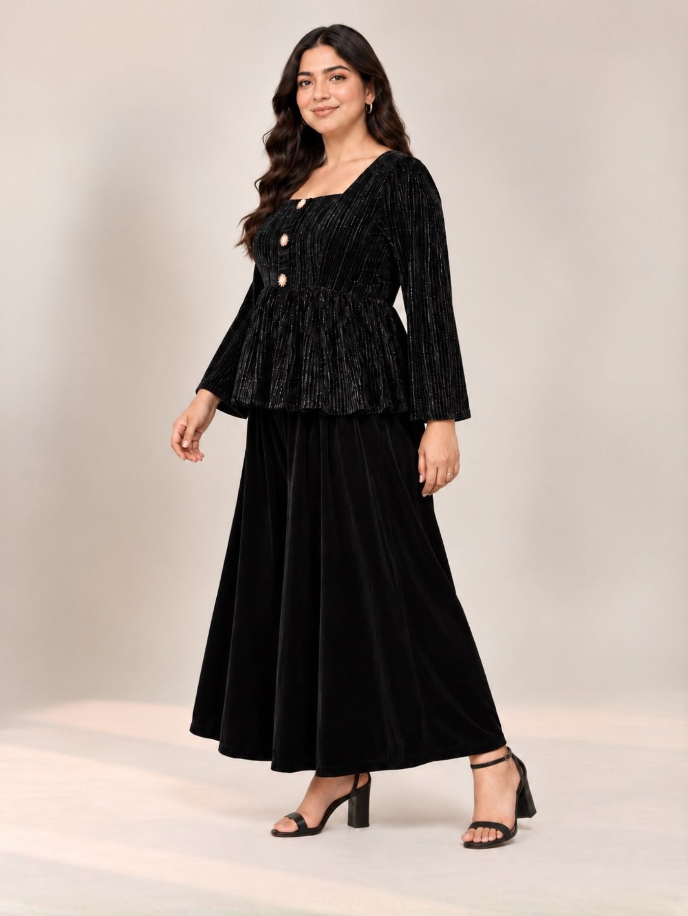 Dark Flora Velvet Dress