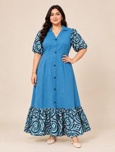 Blue Fiesta Denim Dress