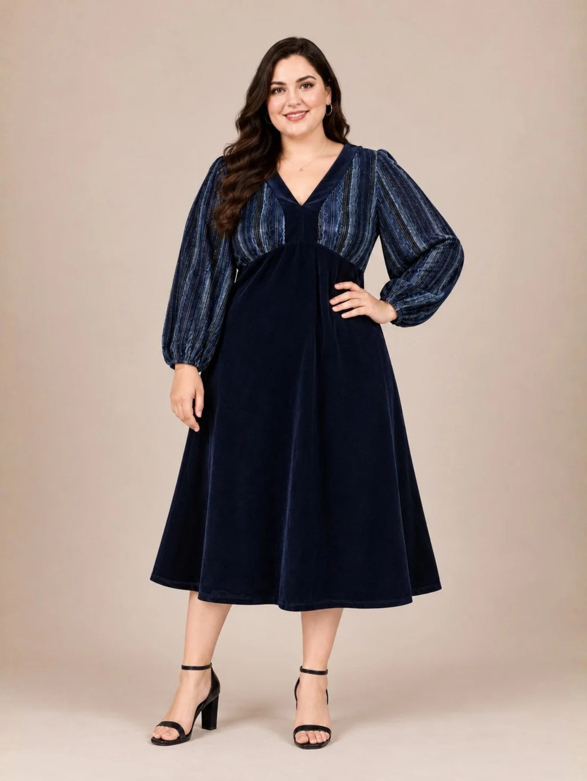 Royal Grace Velvet Dress