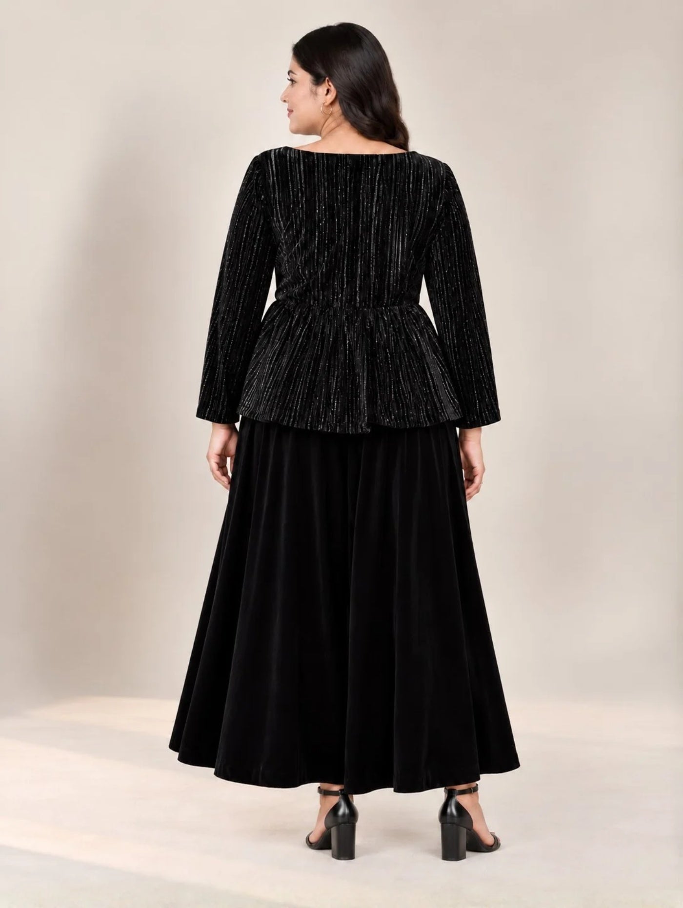 Dark Flora Velvet Dress
