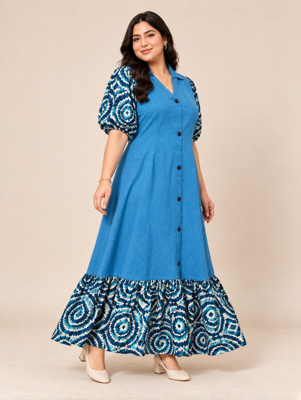 Blue Fiesta Denim Dress