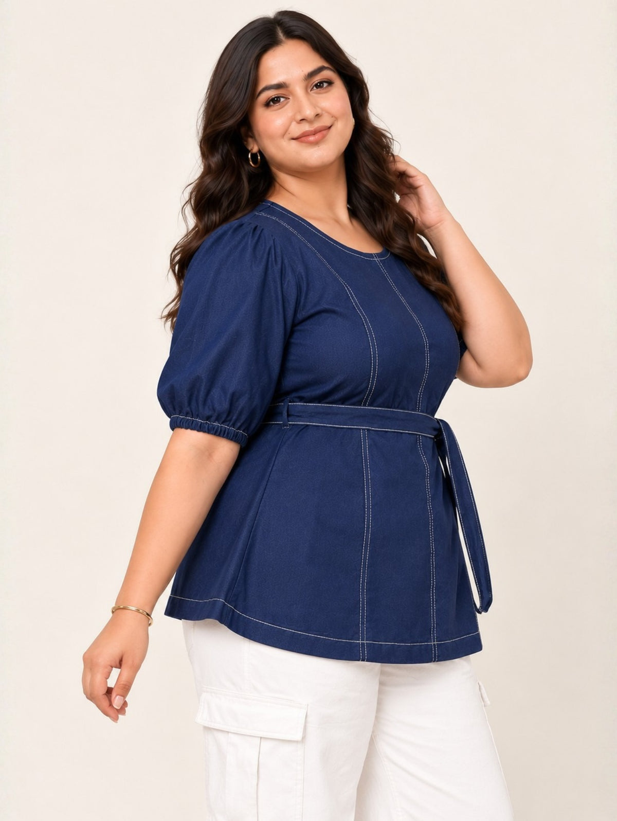 Remi Denim Top