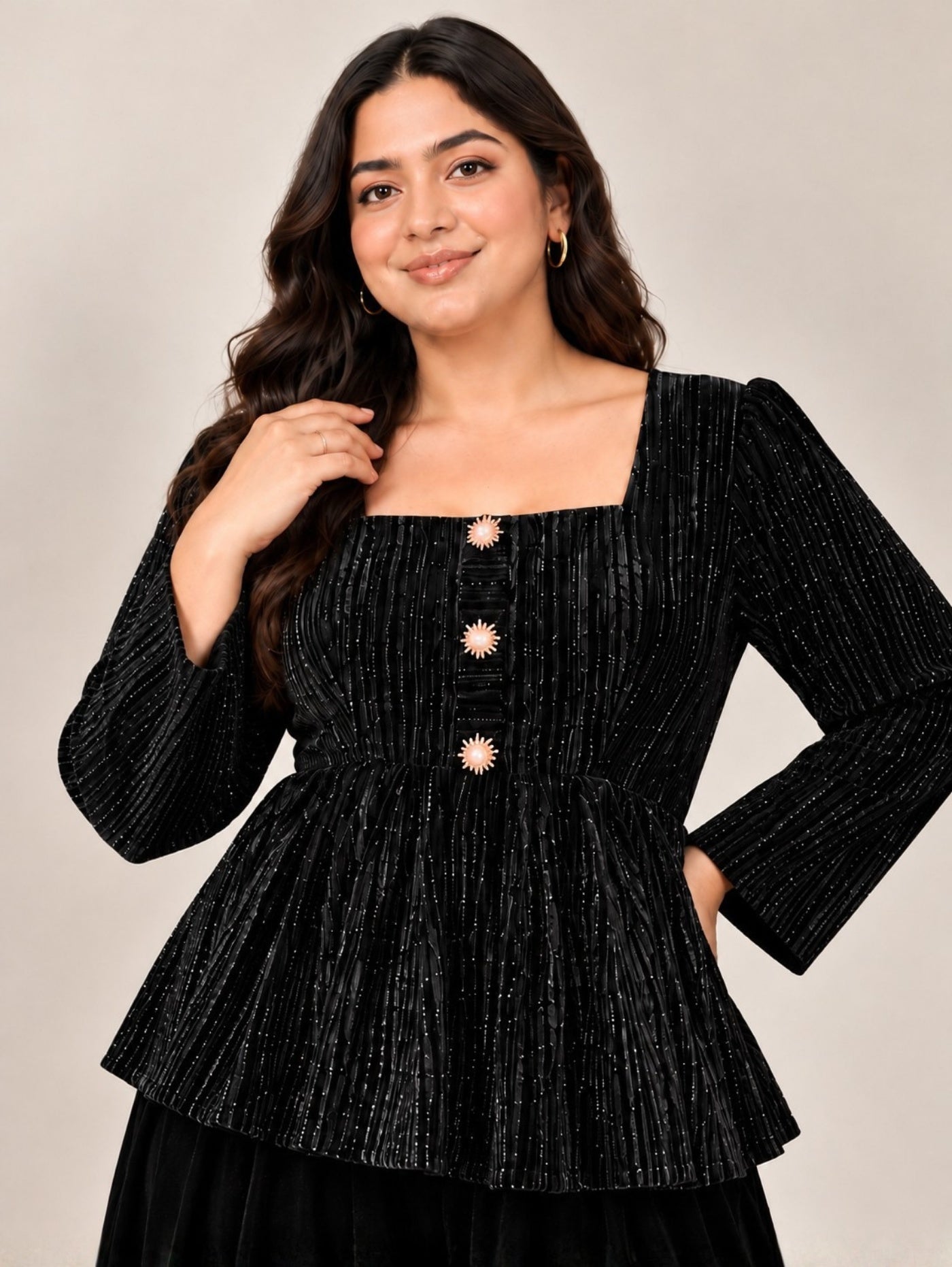 Dark Flora Velvet Dress