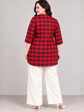 Cherry Check Top