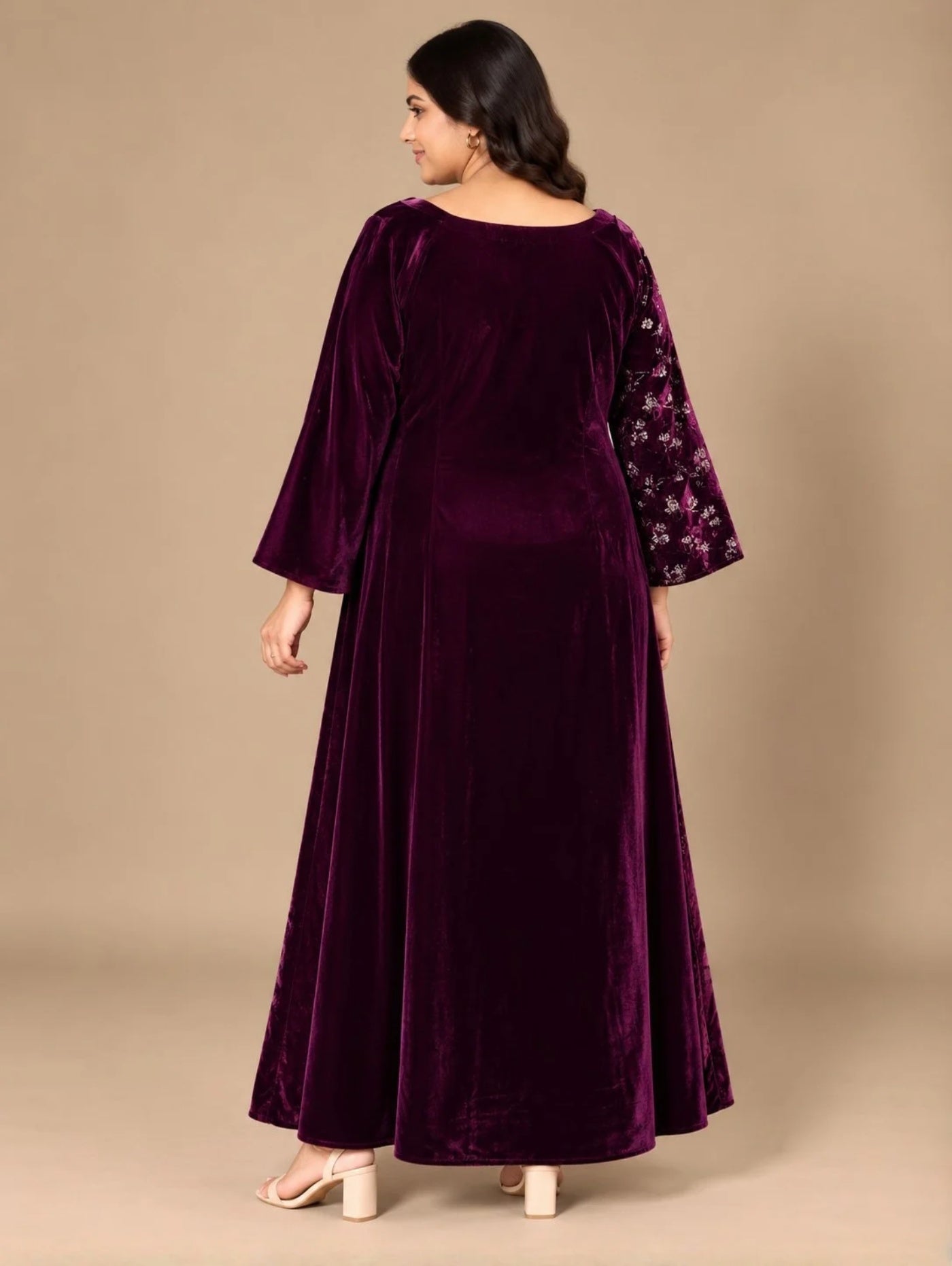 Plum Elegance Maxi Dress