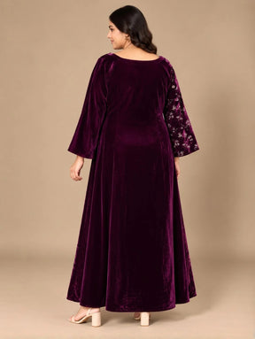 Plum Elegance Maxi Dress