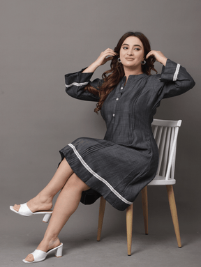 Denim Lacy Dress
