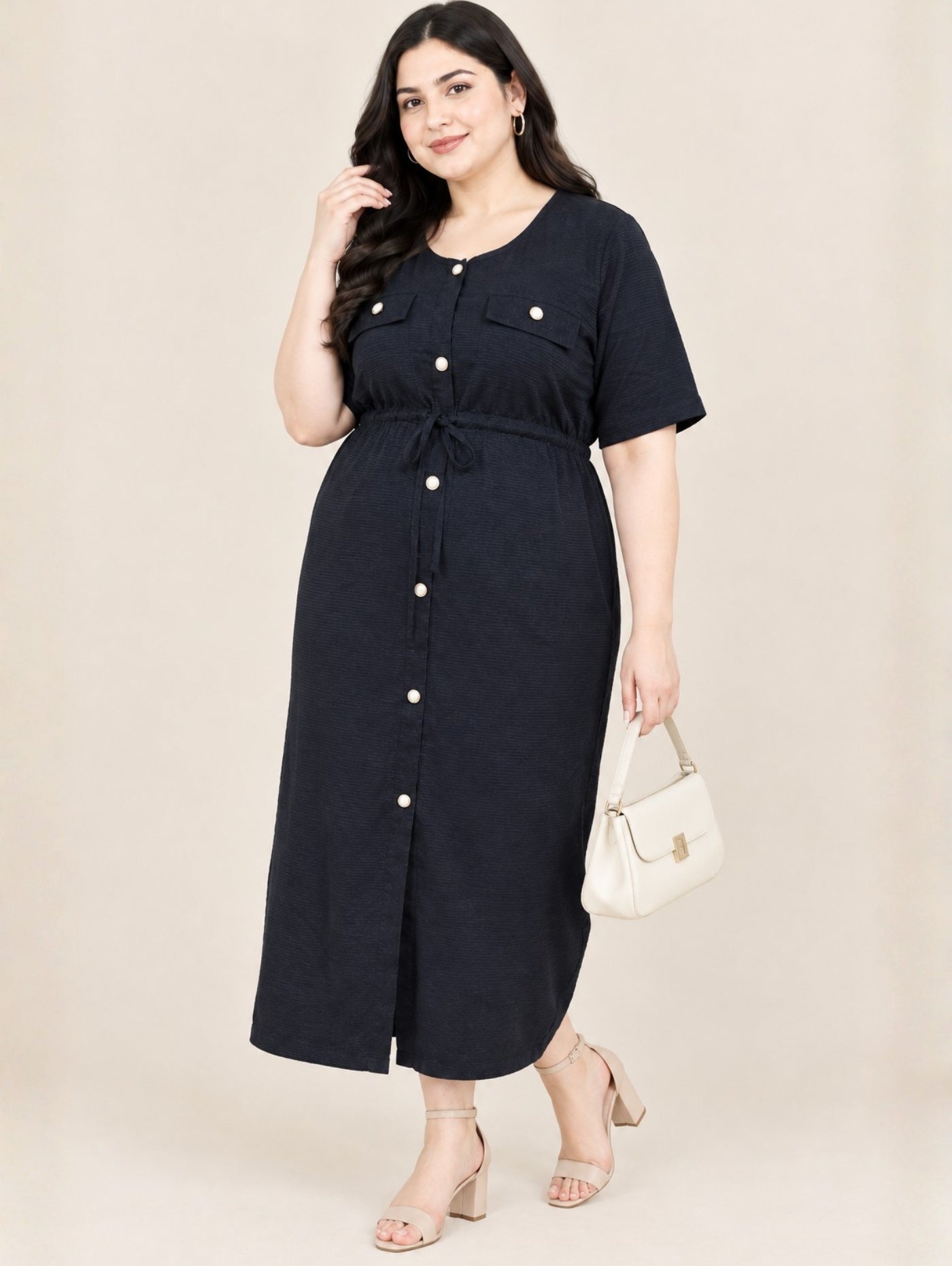 Urban Tie Midi Dress