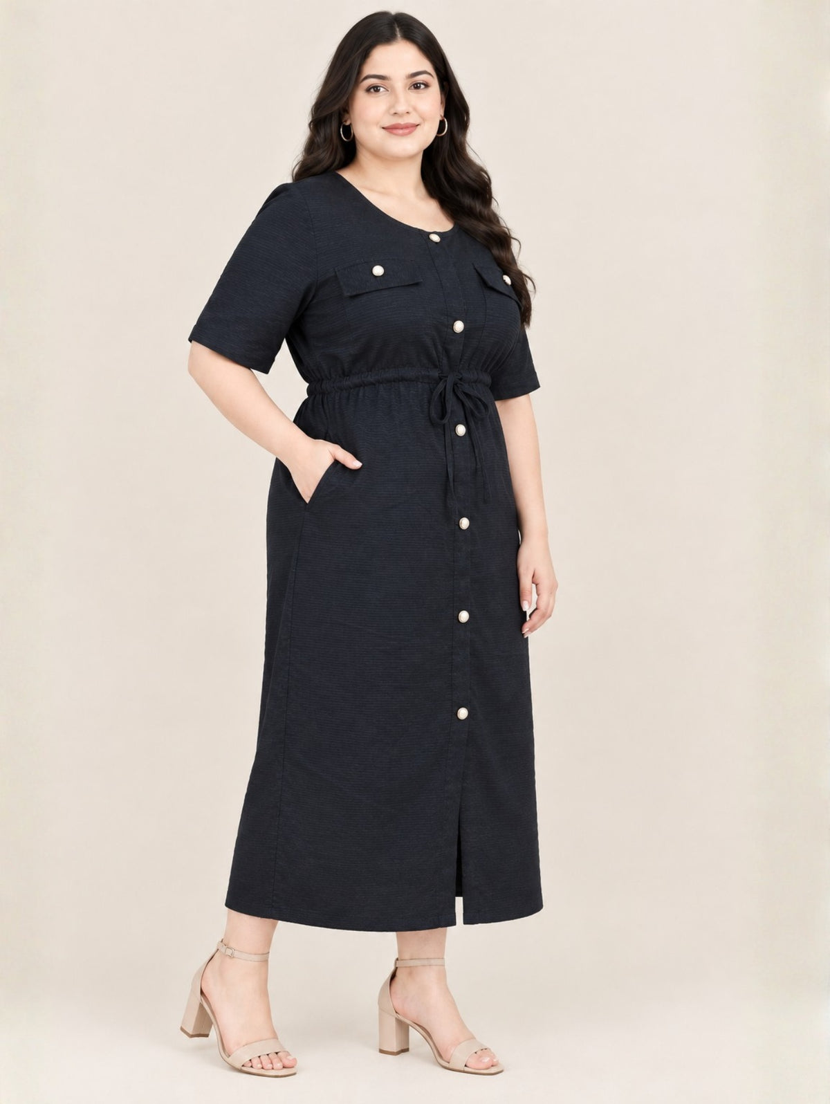 Urban Tie Midi Dress
