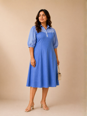 Cloudberry Blue Denim Dress