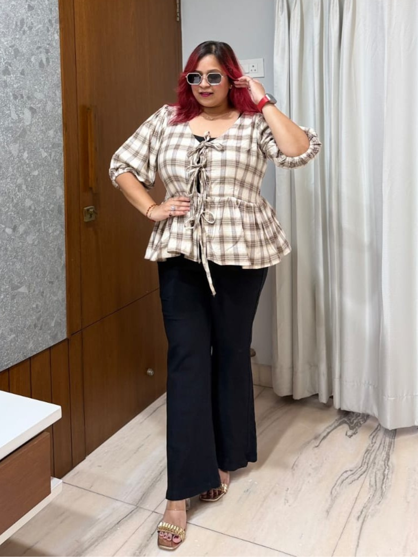 Namrata Featuring in Desert Check Top